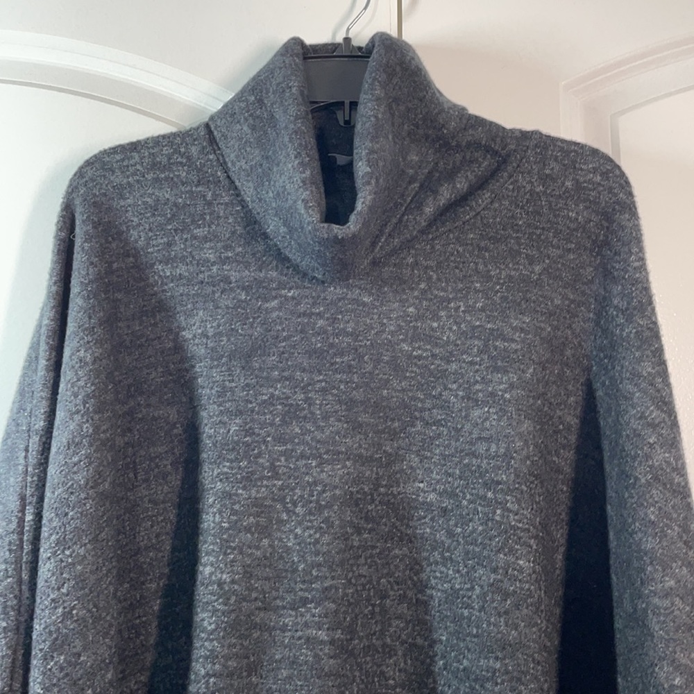 Akira Dark Gray Poncho Style High Low Sweater size M/L - Picture 9 of 14